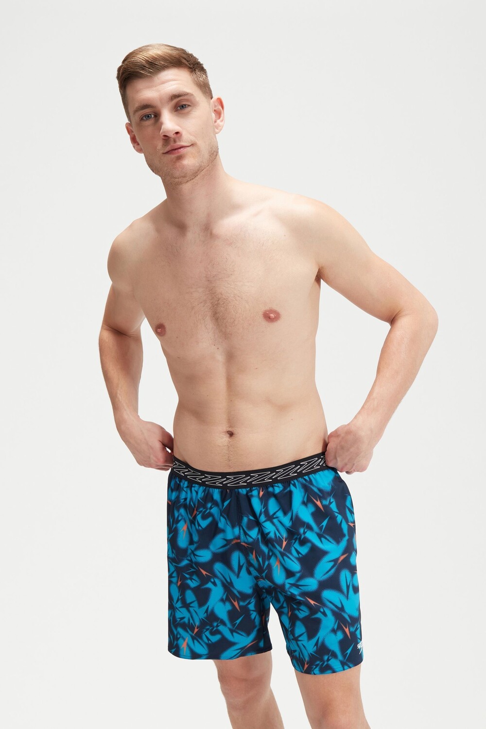 

Мужские спортивные шорты с принтом Hyper Boom Band 16 дюймов Speedo, синий