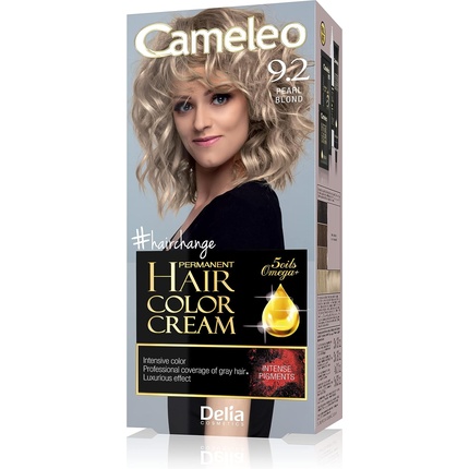 Перманентная крем-краска для волос Delia Cameleo с Omega Plus 9.2 Жемчужный блондин, Delia Cosmetics