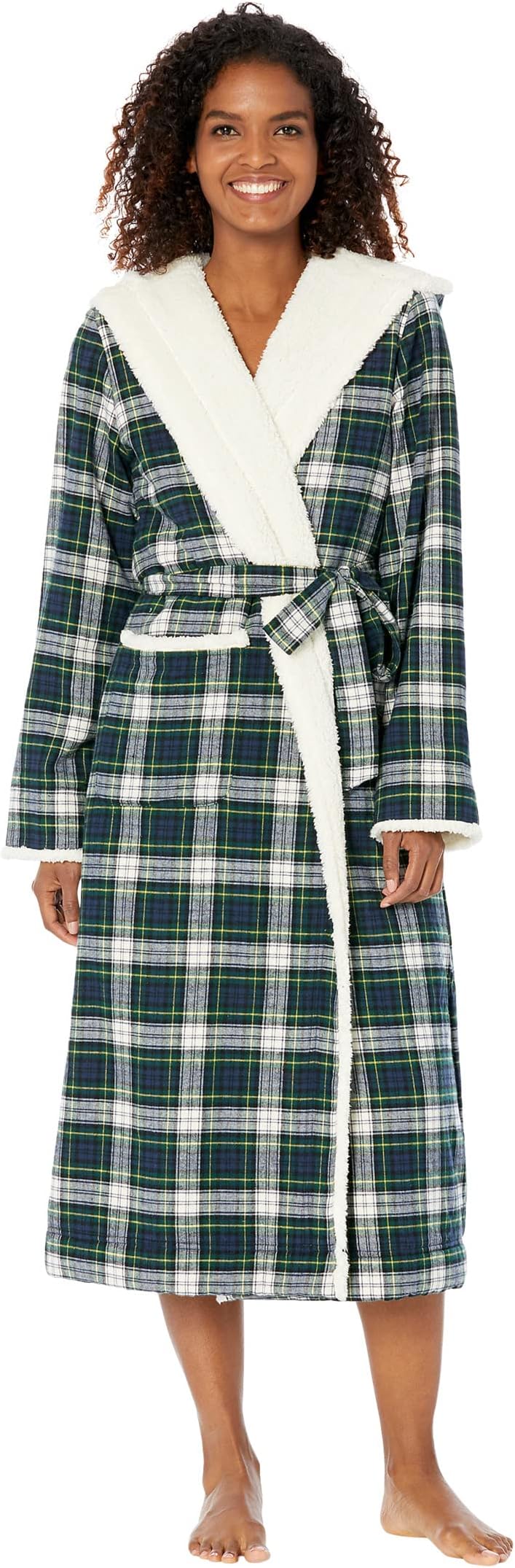 Халат Scotch Plaid Flannel Sherpa Lined Long Robe L.L.Bean, цвет Dress Gordon цена и фото