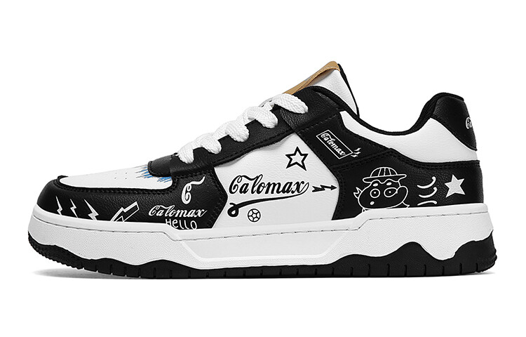 

Кроссовки CALOMAX Skateboarding Shoes Unisex Low-top, черный/белый