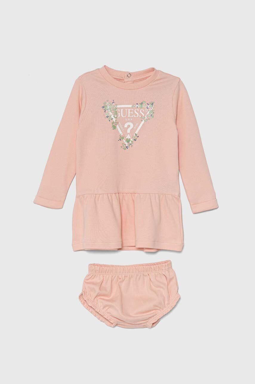 

Платье Guess из хлопка для девочки, оранжевый