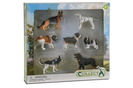 фигурки collecta утята 88500 5 шт Ollecta, Коллекционная фигурка, 7 собак в подарочной коробке Collecta
