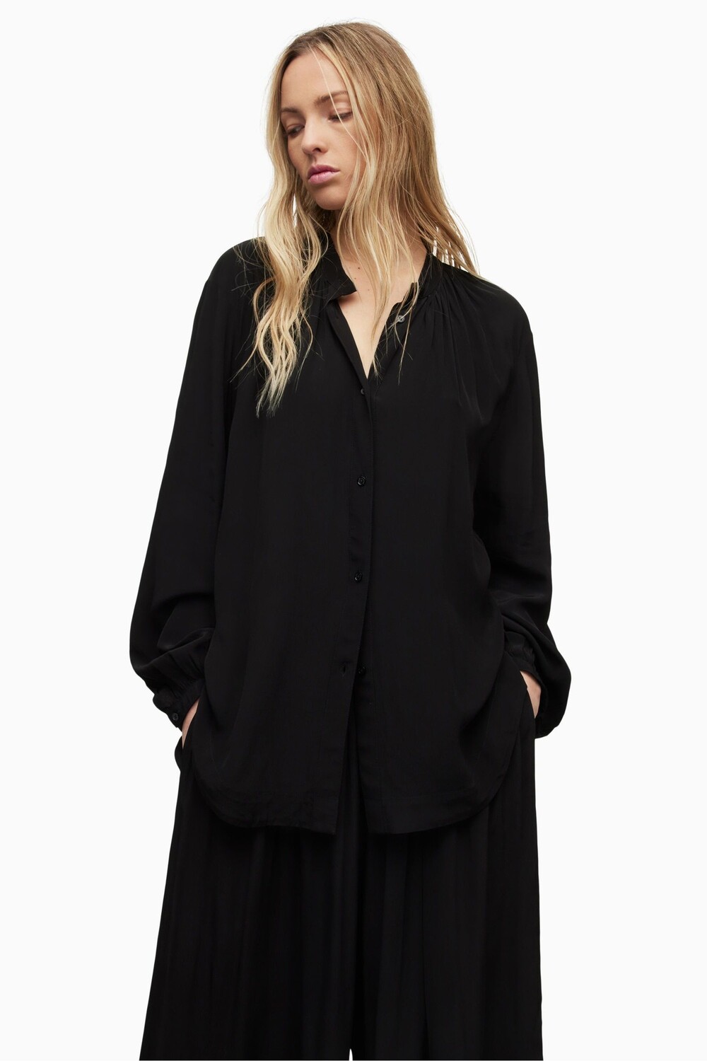 

AllSaints Hezzy черная рубашка All Saints, черный