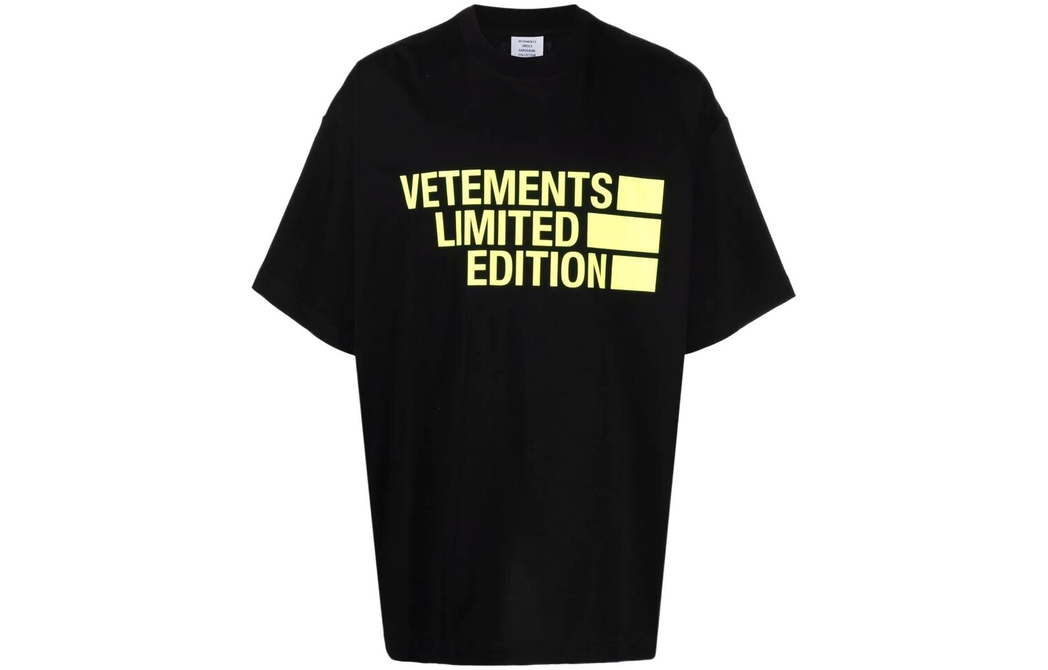 

Футболка унисекс черная Vetements, черный