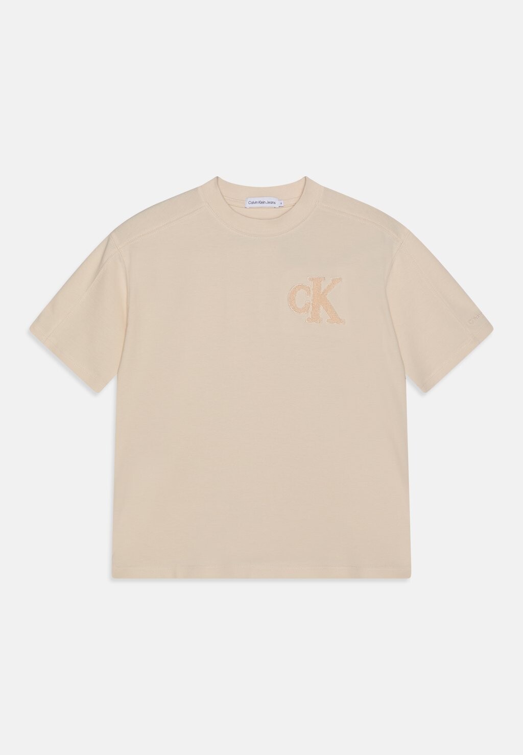 

Футболка с принтом INTERLOCK Calvin Klein Jeans, цвет whitecap gray