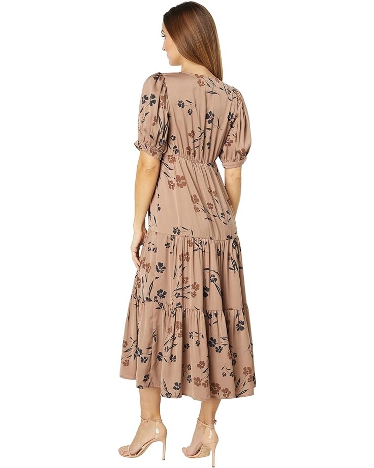 

Платье Saltwater Luxe Caro Short Sleeve Midi Dress, цвет Chai
