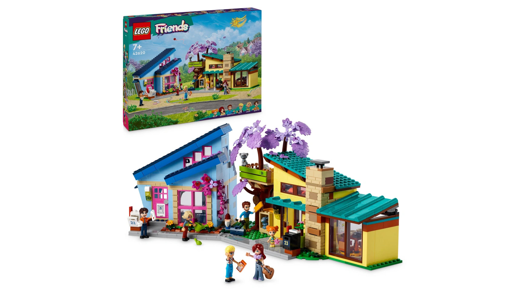 цена Lego Friends Семейный дом Олли и Пейсли, игрушка с кукольным домиком