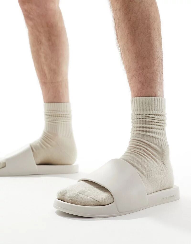 

Белые шлепанцы Jack & Jones