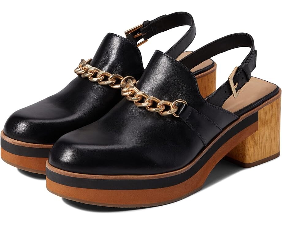 

Сабо Bernardo Sochi, цвет Black Antique Calf