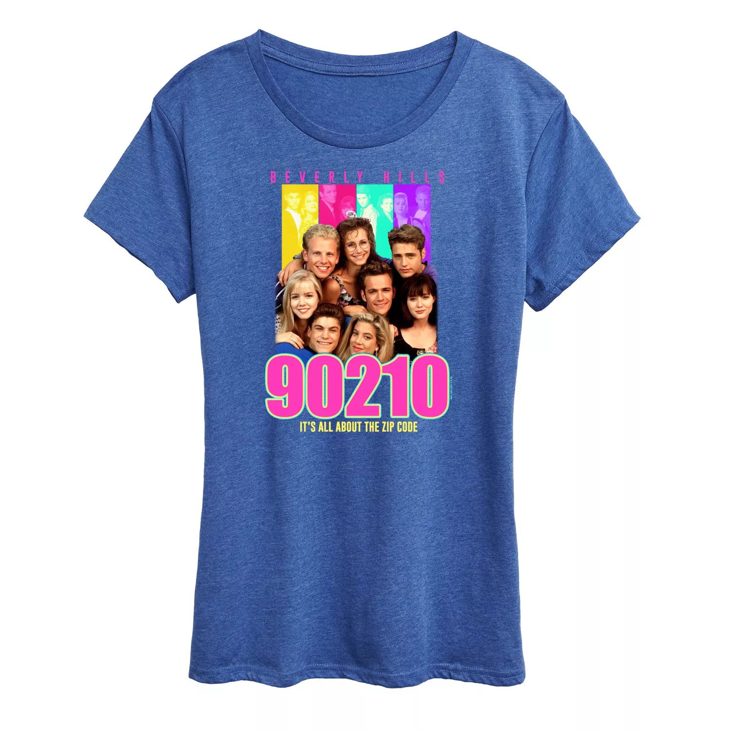 Женская футболка с рисунком группы символов 90210 Licensed Character