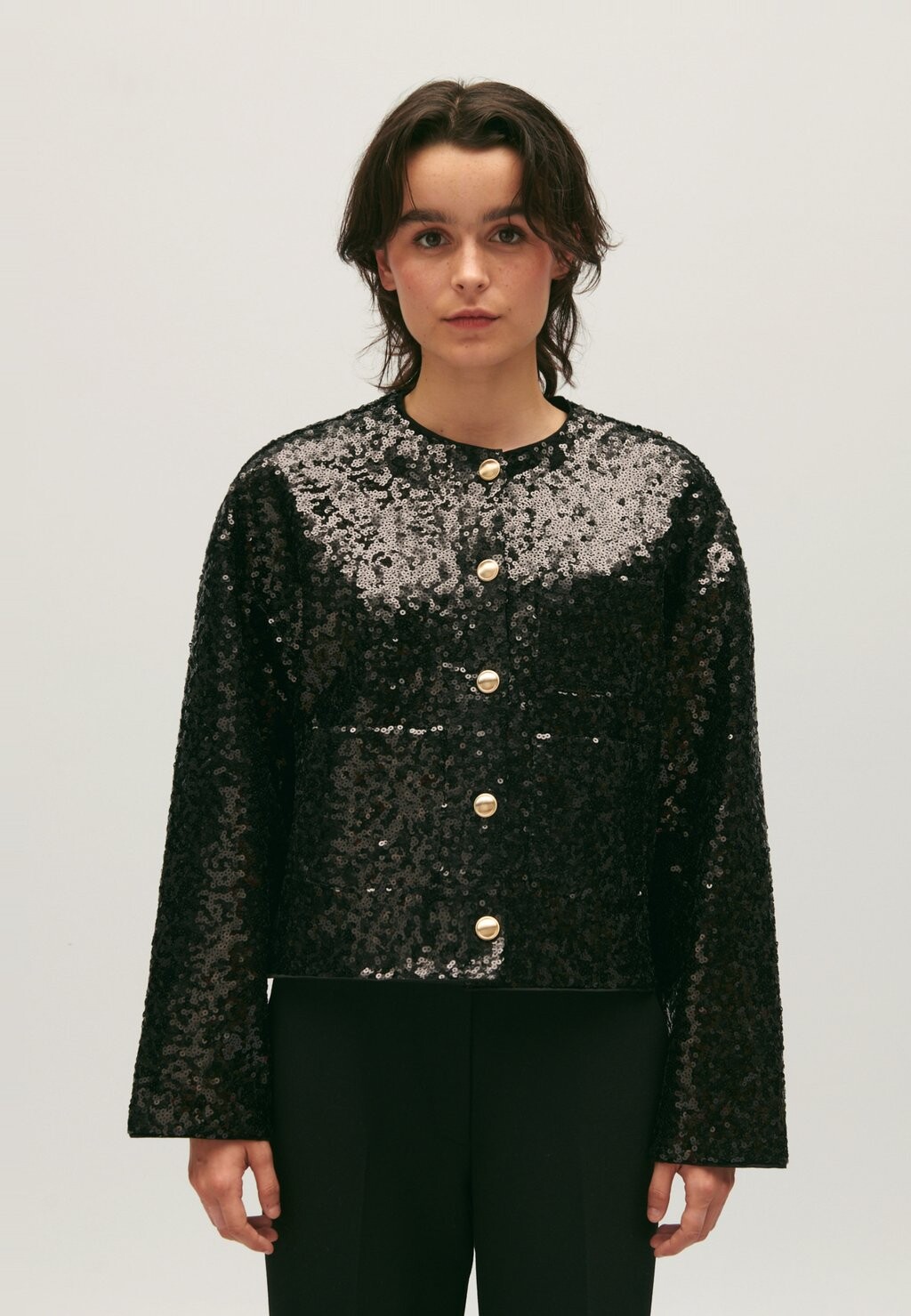 

Кардиган Tasmaniesequin Claudie Pierlot, цвет noir