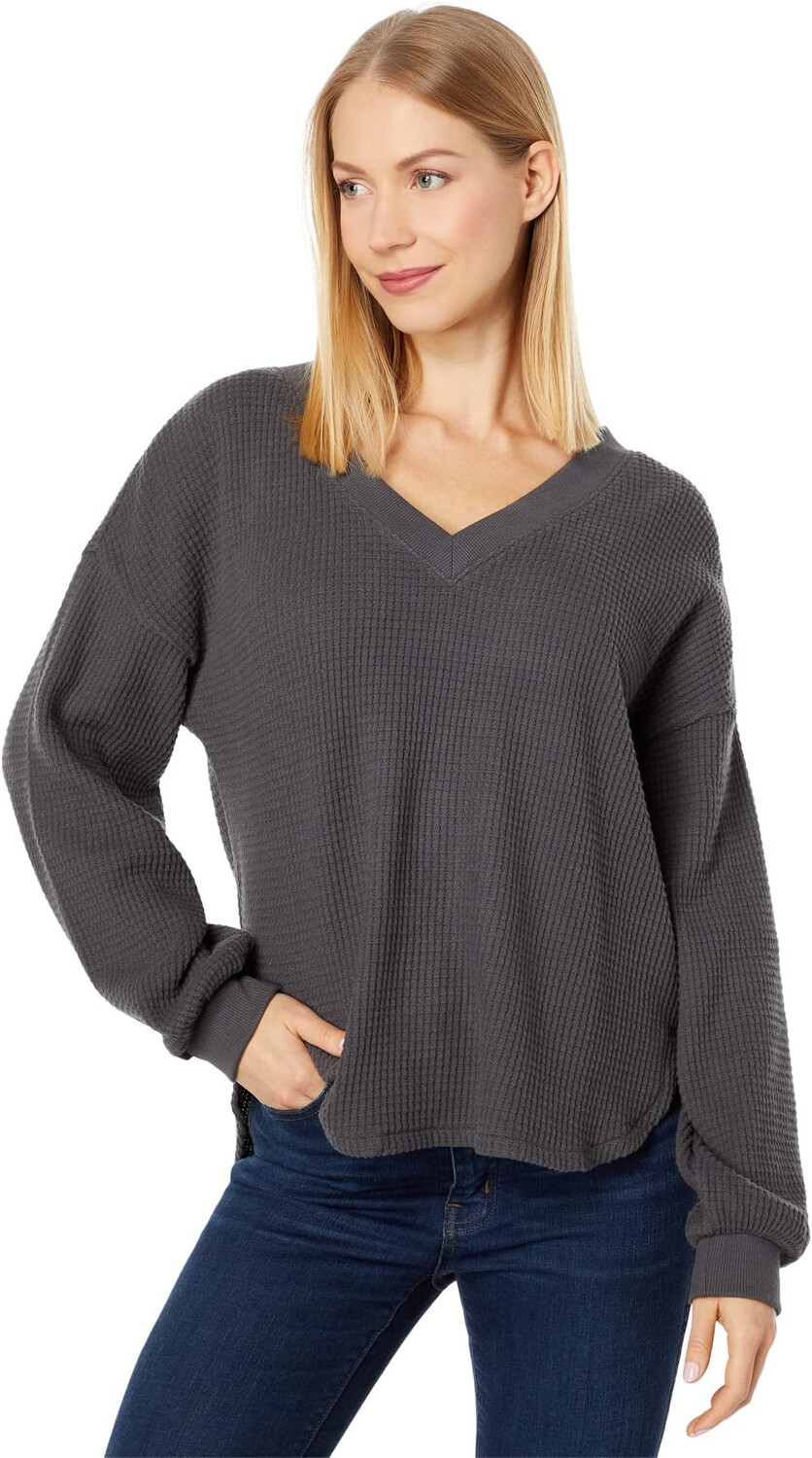

Spindrift V-образный вырез с длинными рукавами Madewell, цвет Toasted Sesame