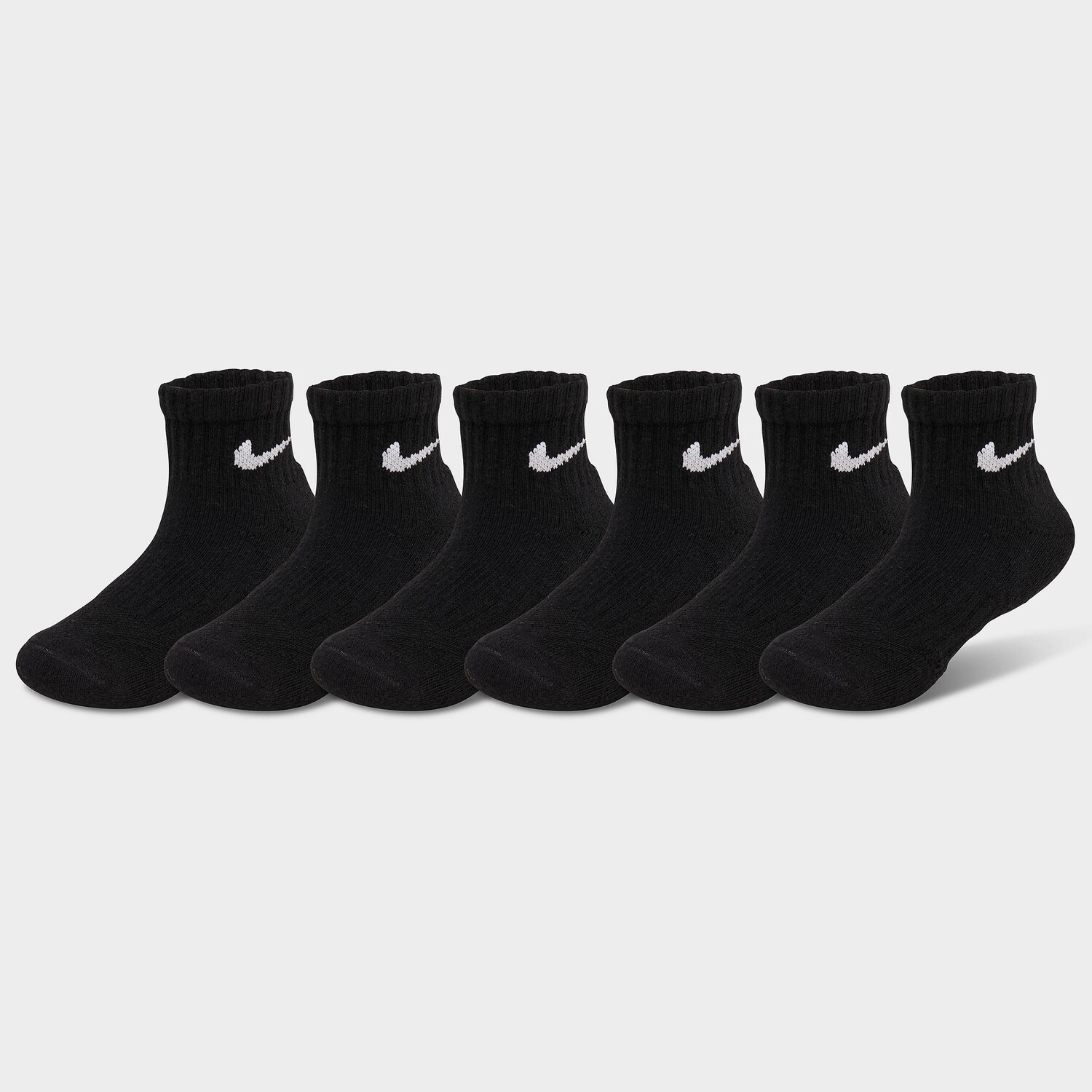 

Носки до щиколотки Nike Dri-FIT для маленьких детей (6 шт.), черный