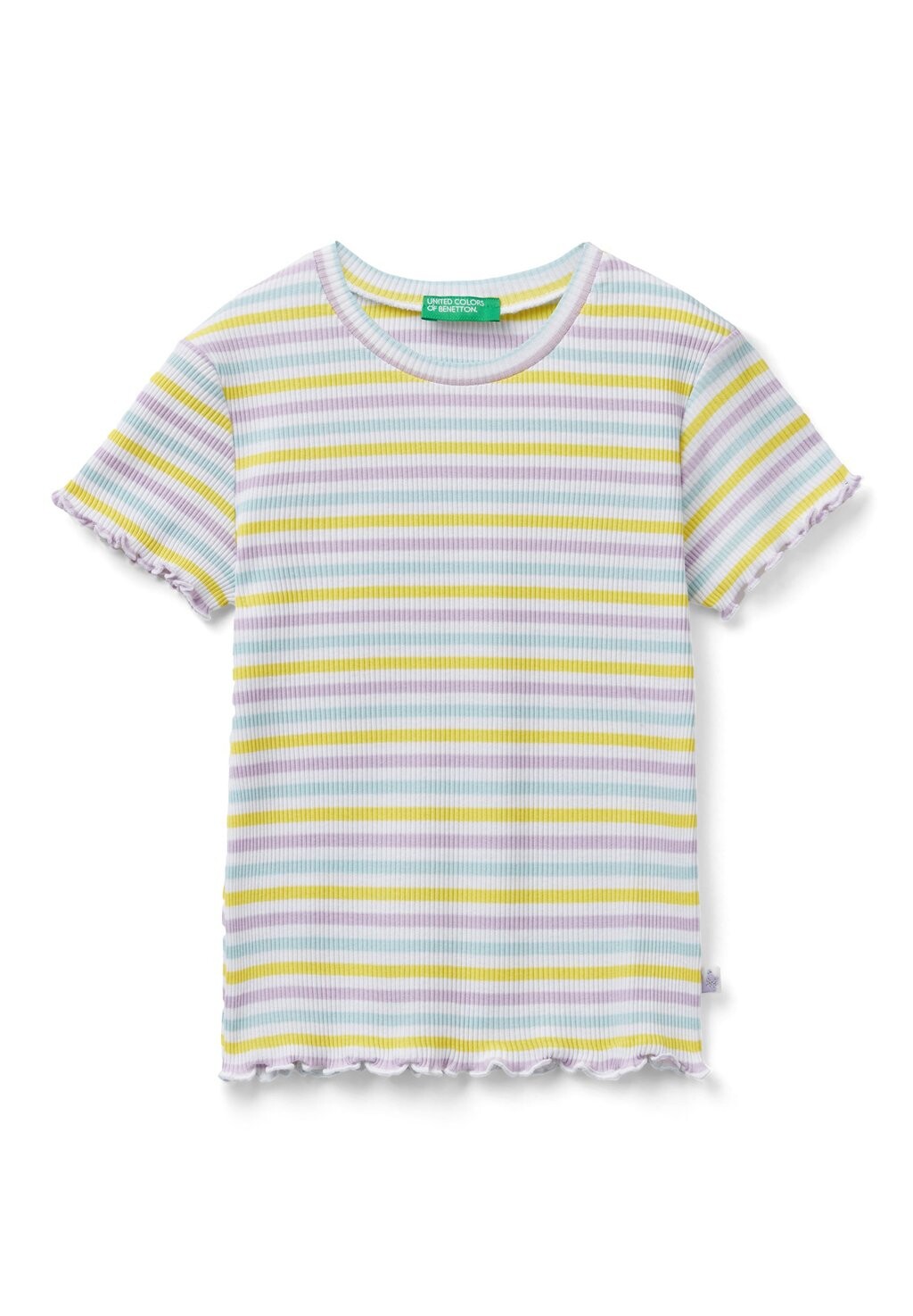 

Футболка с принтом Striped Stretch United Colors of Benetton, мультиколор