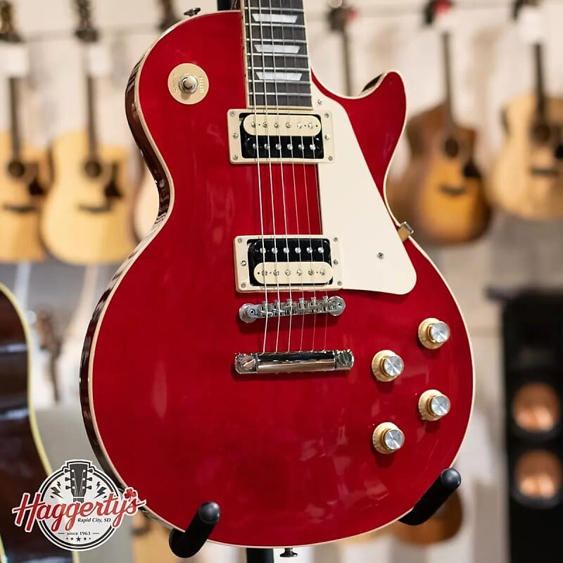 

Электрогитара Gibson Les Paul Classic - Translucent Cherry with Hardshell Case - Floor Model Demo