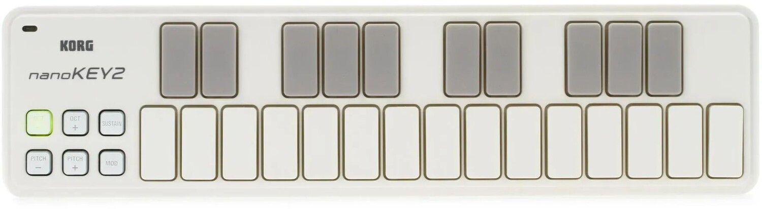 

Контроллер клавиатуры Korg nanoKEY2 с 25 клавишами — белый