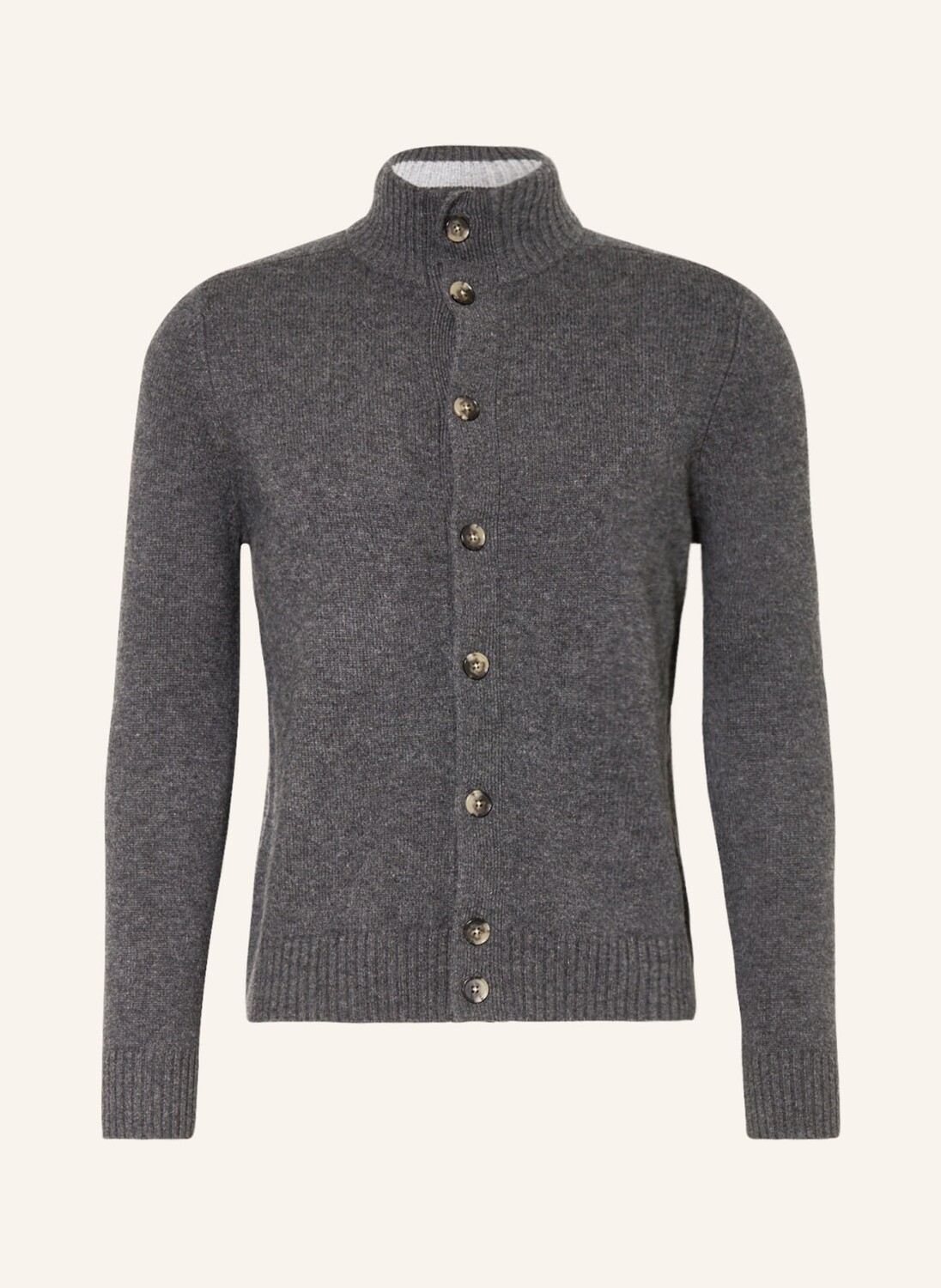 

Кардиган STROKESMAN'S aus Cashmere, темно-серый