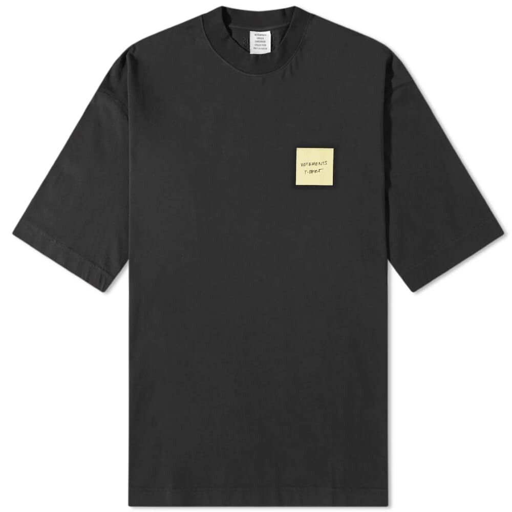 

Футболка с логотипом Vetements, черный