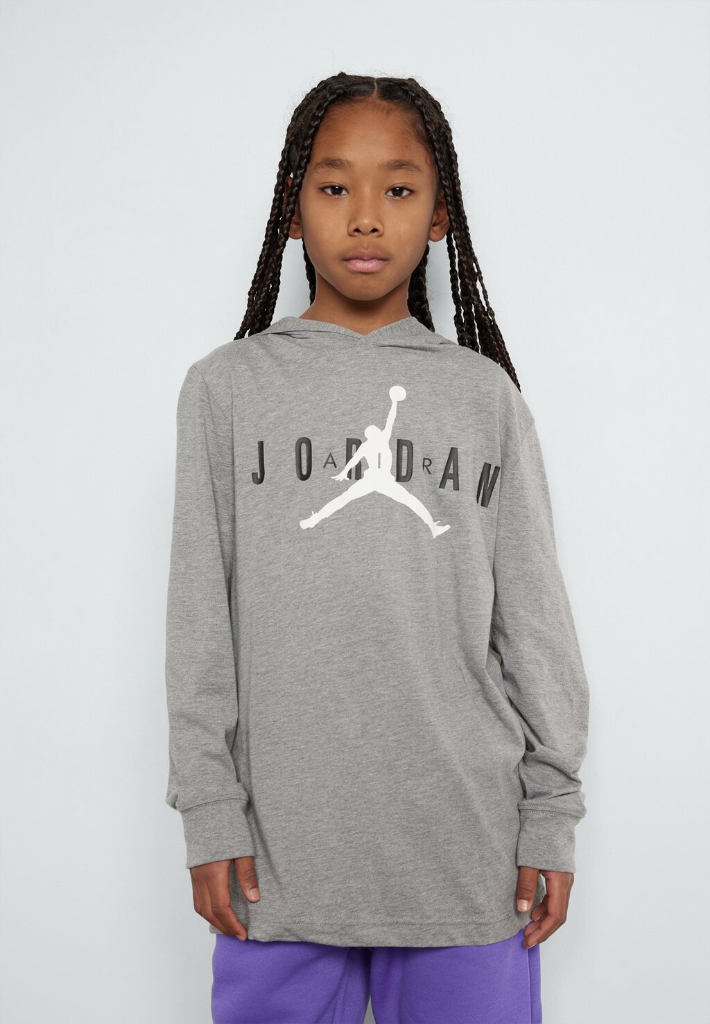 

Футболка с длинными рукавами Hooded Unisex Jordan, цвет carbon heather/black