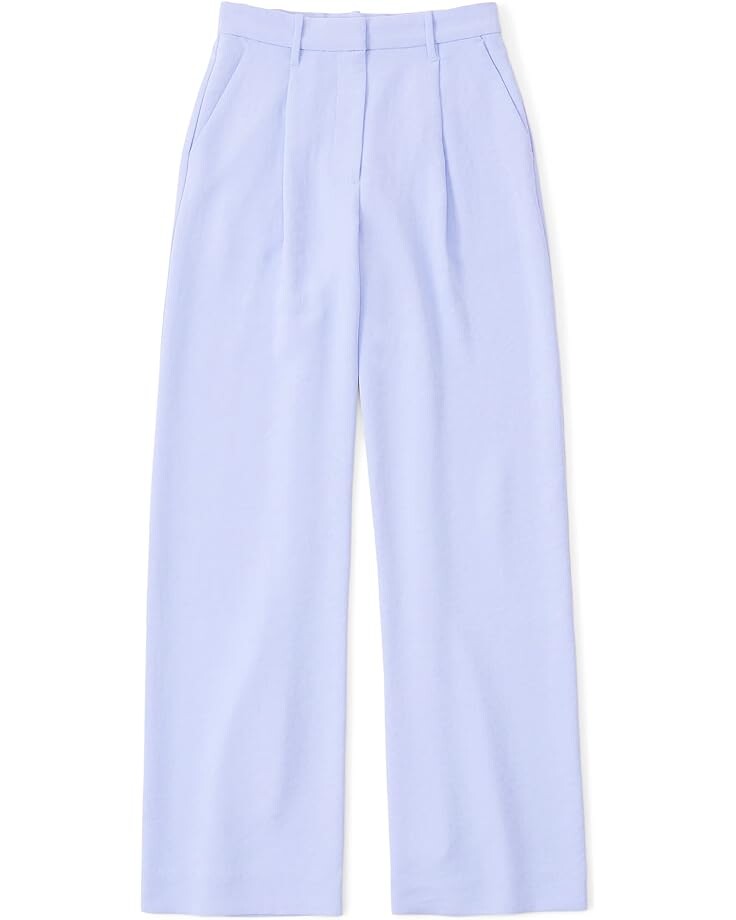 

Брюки Abercrombie & Fitch Crepe Tailored Ultra-Wide Leg Pant, синий