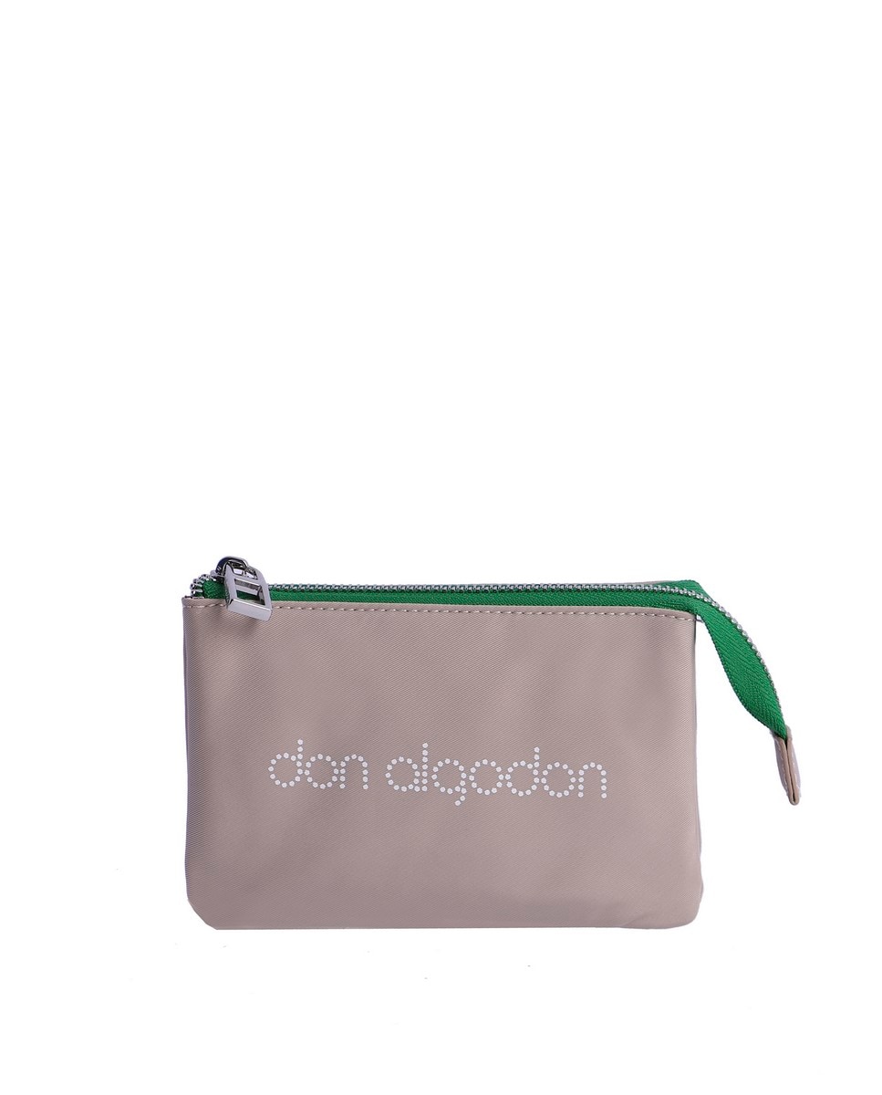 Бежевая женская сумочка на молнии Don Algodón, бежевый маленькая черная сумочка lala на молнии don algodón черный