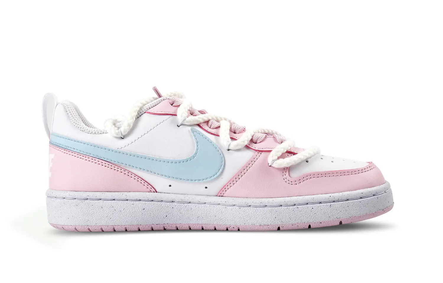 

Кроссовки Nike Court Borough Skateboarding Shoes Women's Low-top Blue/pink, голубой