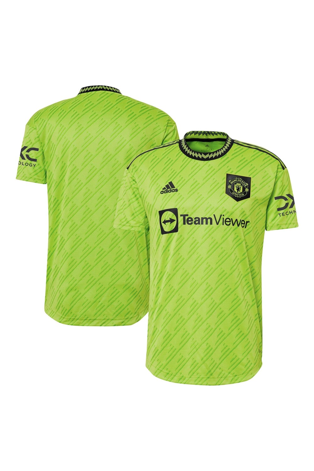 

Аутентичная футболка Manchester United Third 2022-23 adidas, зеленый