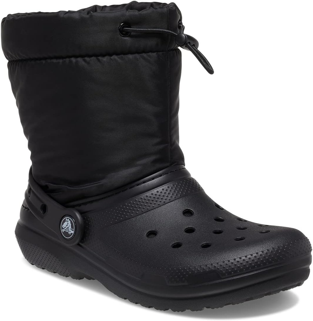 Зимние ботинки Classic Lined Neo Puff Boot Crocs, черный ботинки crocs classic lined neo puff boot цвет canary canary