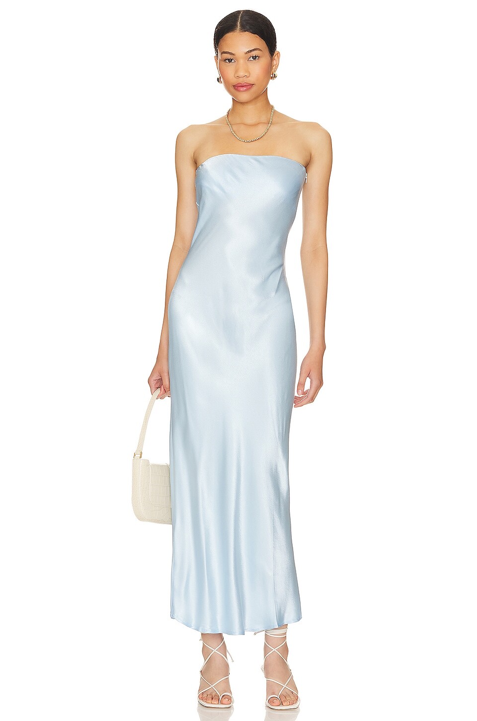 

Платье миди SNDYS X Revolve Angel Strapless, цвет Light Blue