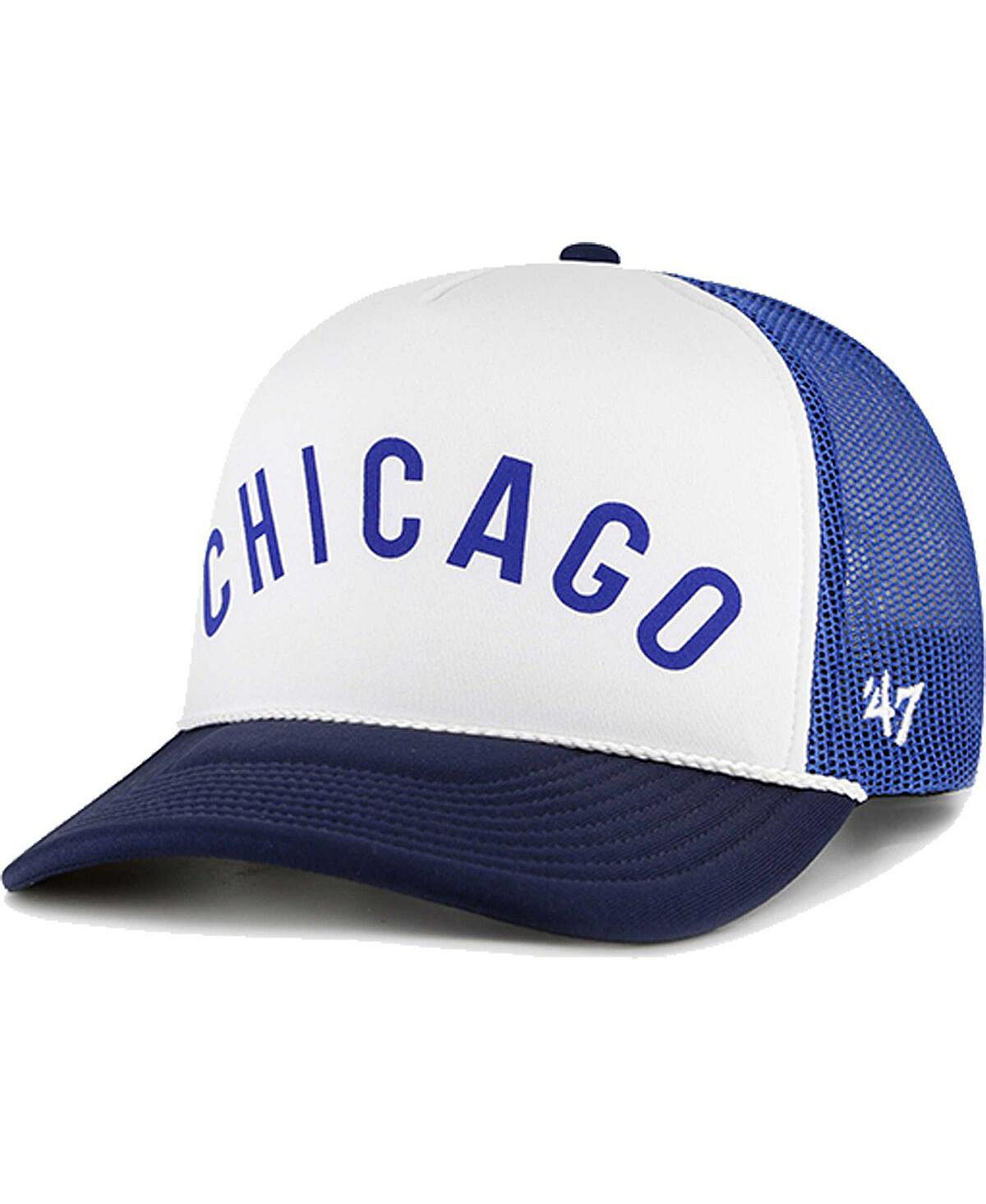 

Мужская белая кепка Chicago Cubs из пеноматериала с надписью Trucker Snapback спереди '47 Brand