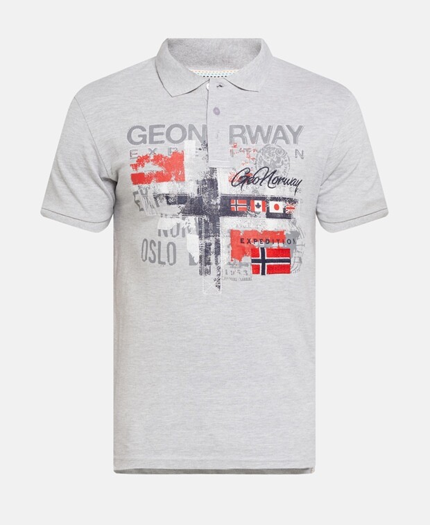 

Рубашка поло Geographical Norway, цвет Medium Grey
