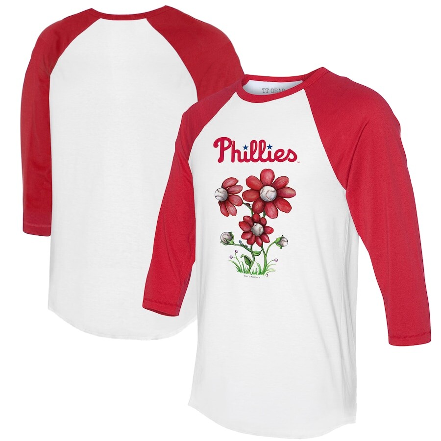 

Футболка с длинным рукавом Tiny Turnip Philadelphia Phillies, белый