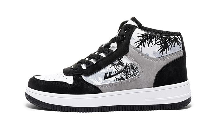

Кроссовки WARRIOR Skateboarding Shoes Men High-top White/Black/Gray, белый/черный
