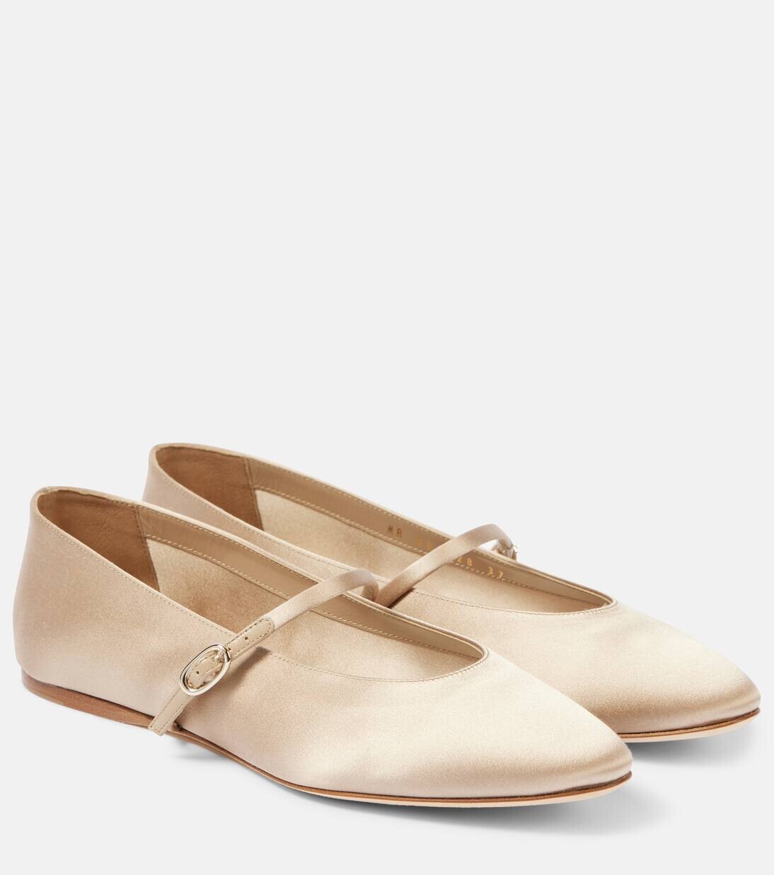 

Балетки атласные Gio Saint Laurent, цвет light nude