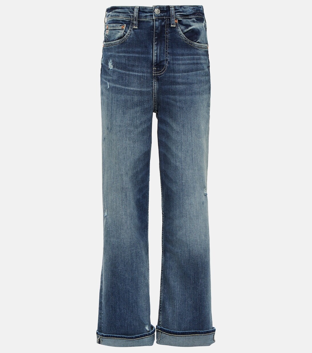 

Новые широкие джинсы Alexxis с высокой посадкой AG JEANS, синий