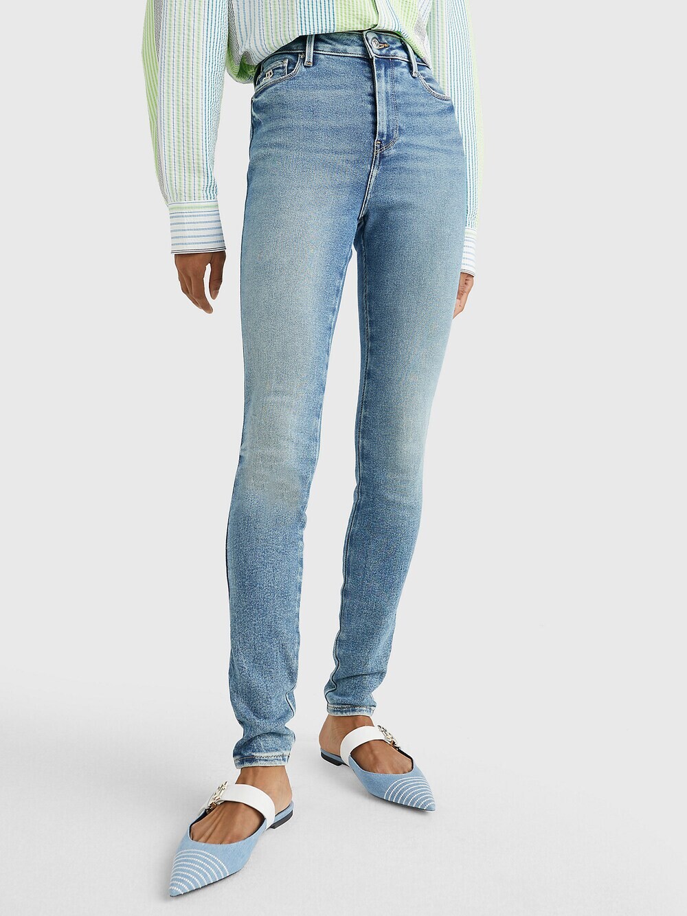 

Узкие джинсы TOMMY HILFIGER, синий