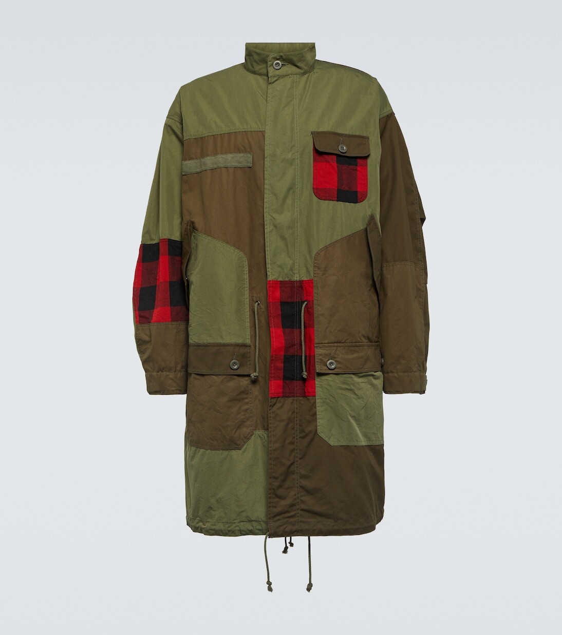 

Парка из смесового хлопка со вставками Comme Des Garçons Homme, зеленый