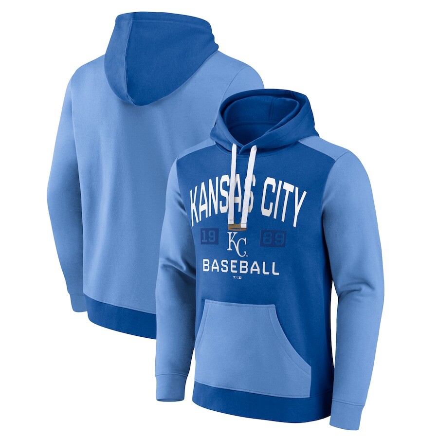 

Пуловер с капюшоном Fanatics Branded Kansas City Royals, синий