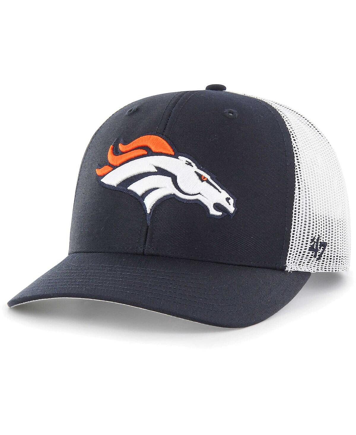 

Мужская темно-синяя регулируемая кепка дальнобойщика Denver Broncos '47 Brand
