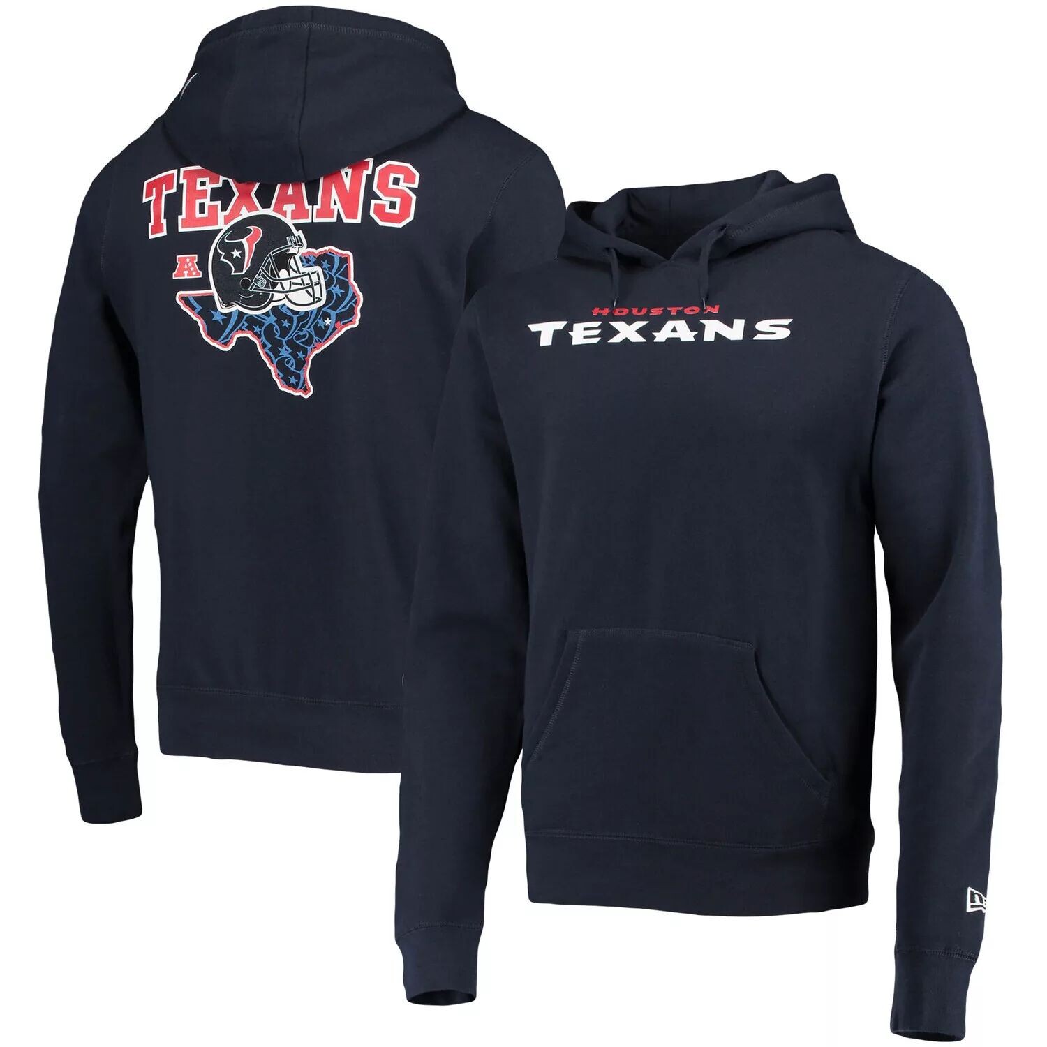 

Мужской темно-синий пуловер с капюшоном Houston Texans Local Pack New Era