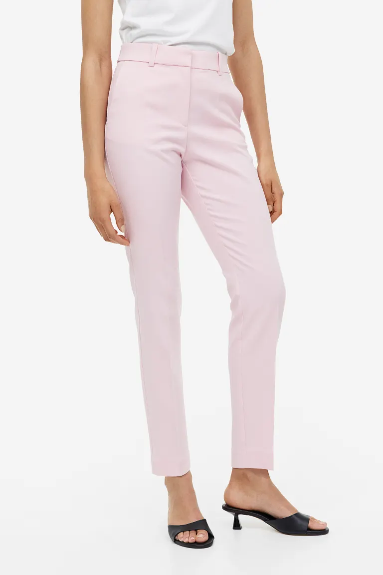 Сигаретные штаны H&M, розовый