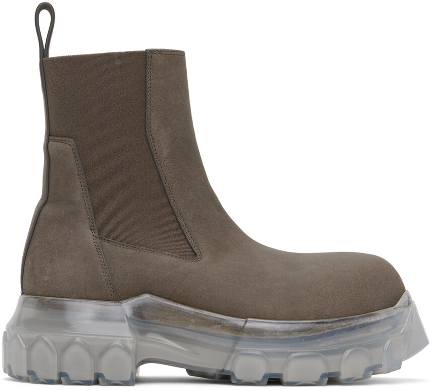 

Серые ботинки челси Beatle Bozo Tractor Rick Owens