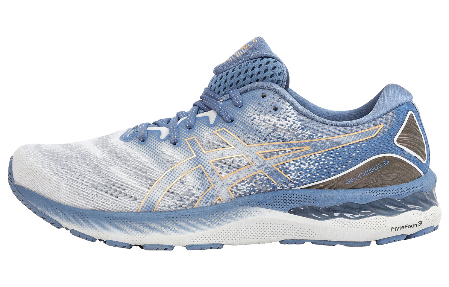 

Кроссовки Asics Gel-Nimbus 23 Синий/Белый/Золотой