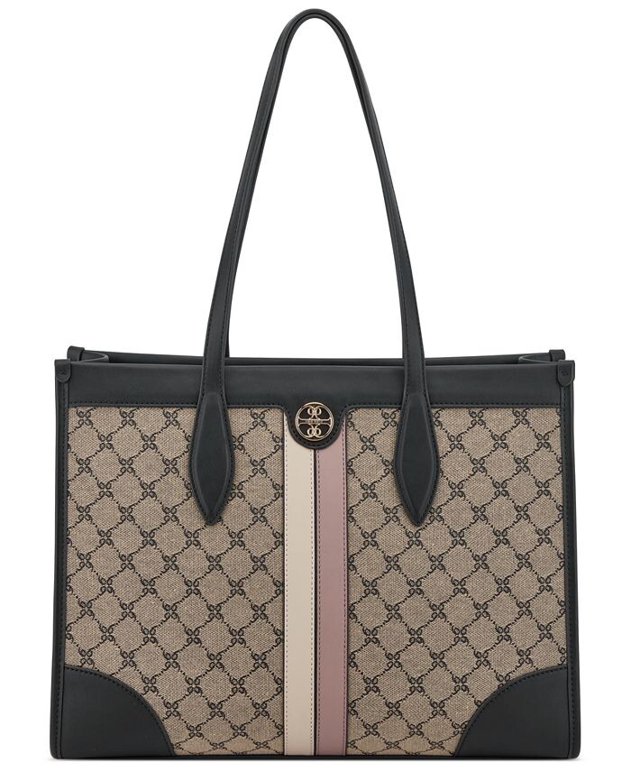 

Большая сумка-тоут Kyelle Jet Set Nine West, цвет Natural Logo, Rose Quartz