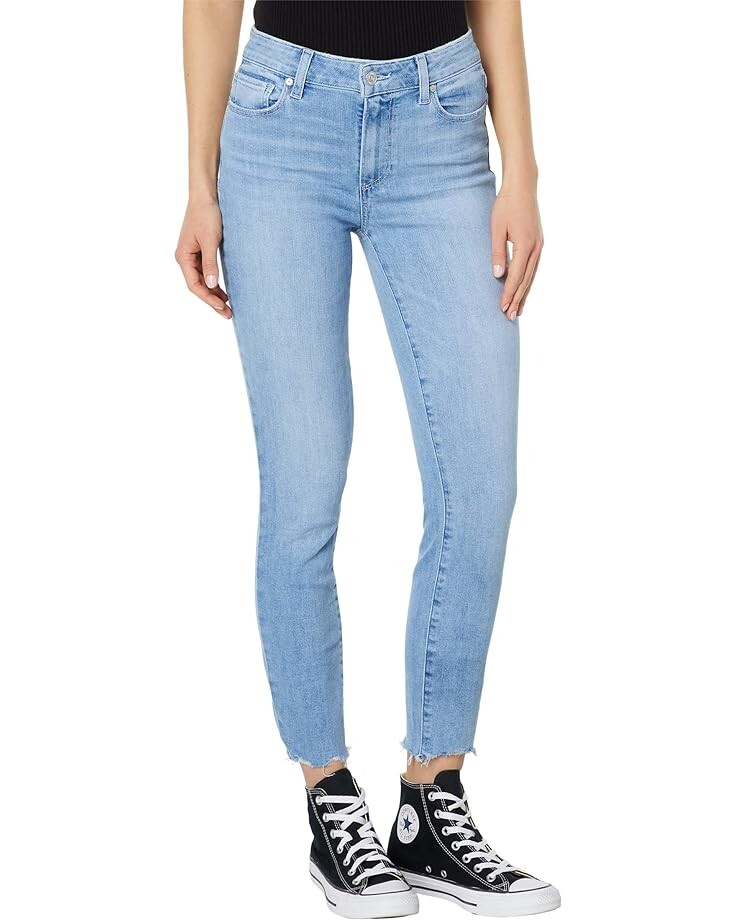 

Джинсы Paige Hoxton Crop in Dovetail w/ Rowdy Hem, цвет Dovetail w/ Rowdy Hem