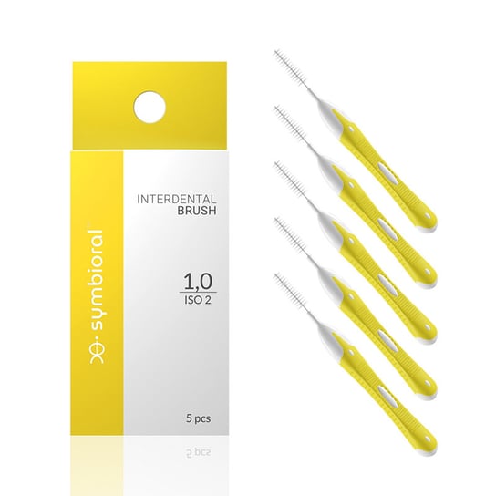 Желтые конические межзубные очистители Symbioral, Interdental 1.0/ISO 2 - цена и фото