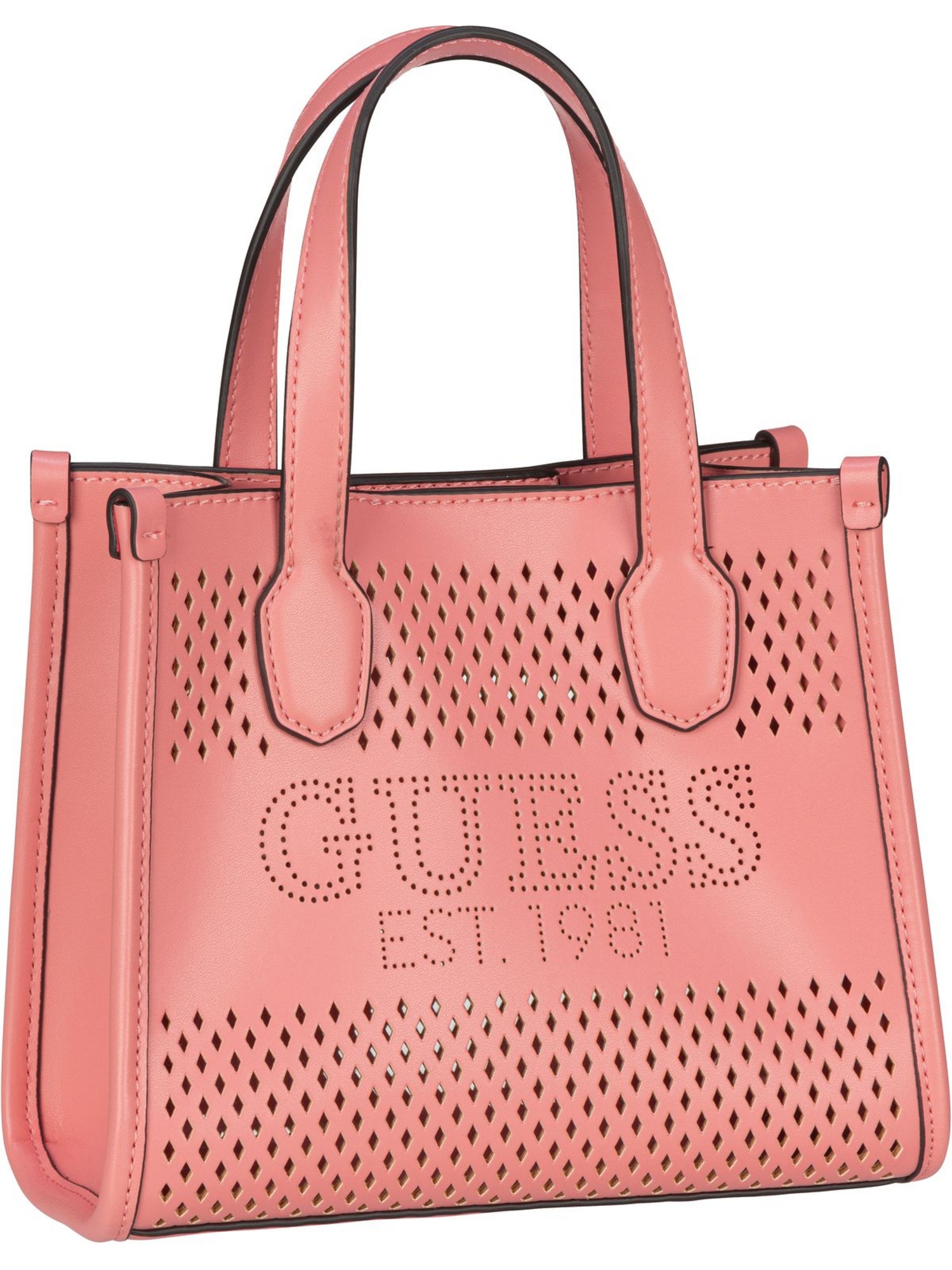 Сумка Guess Handtasche Katey Mini Tote WH, розовый сумка багет guess katey croc mini top zip желтый