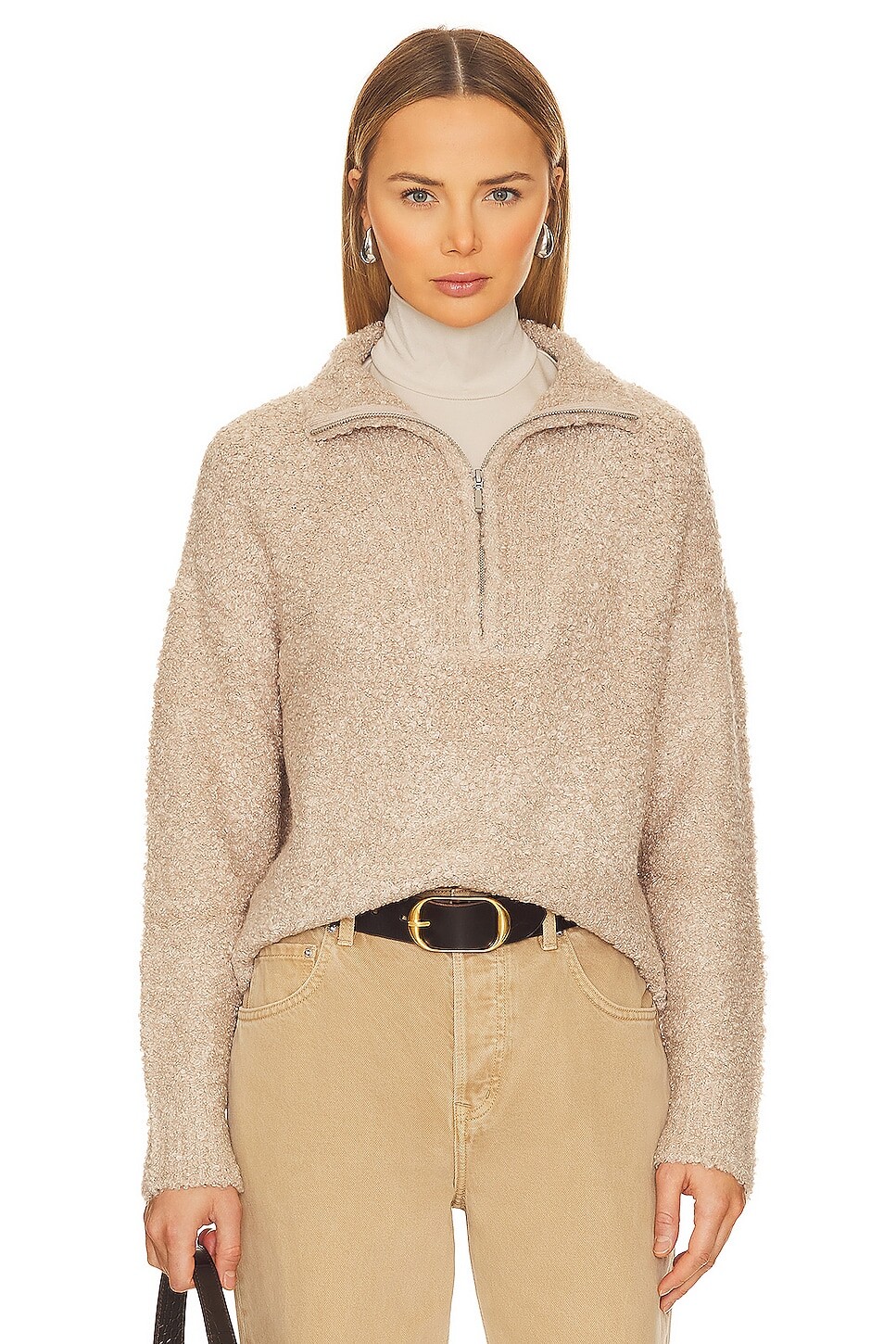 

Свитер Lovers and Friends Annika Half Zip, цвет Light Beige