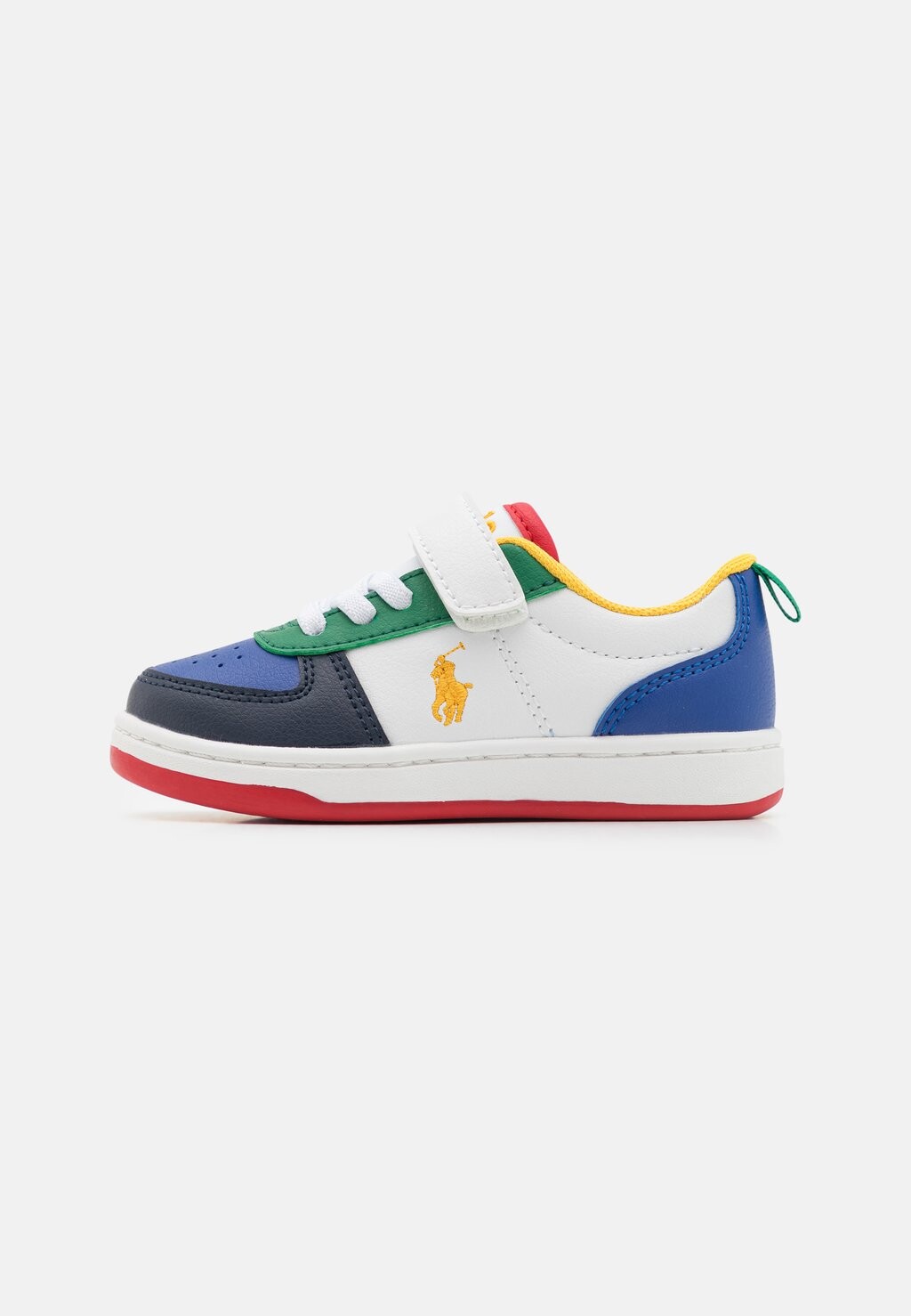 

Кроссовки низкие COURT II UNISEX Polo Ralph Lauren, цвет white tumbled/royal/multi-coloured/yellow