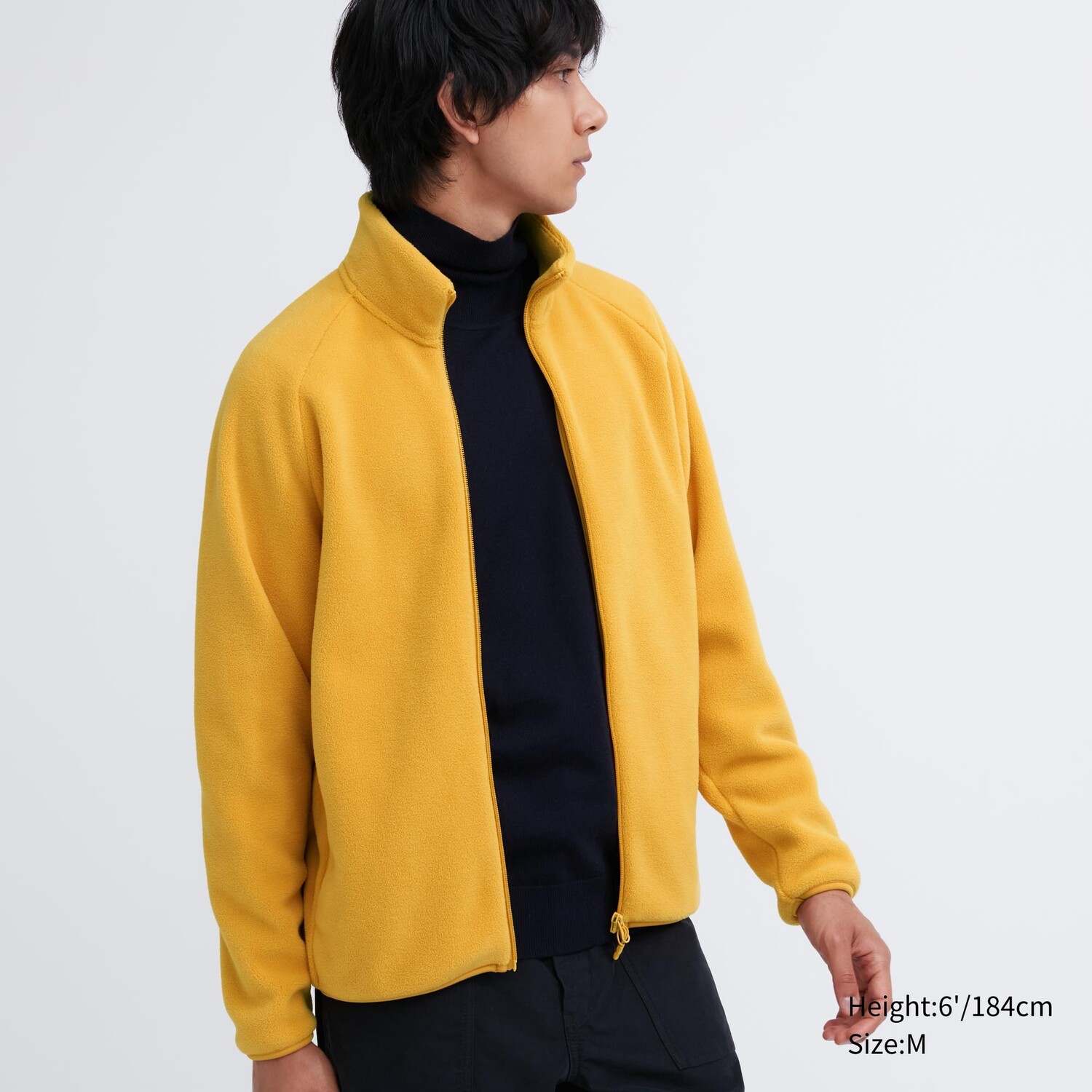 

Флисовая куртка на молнии UNIQLO, желтый